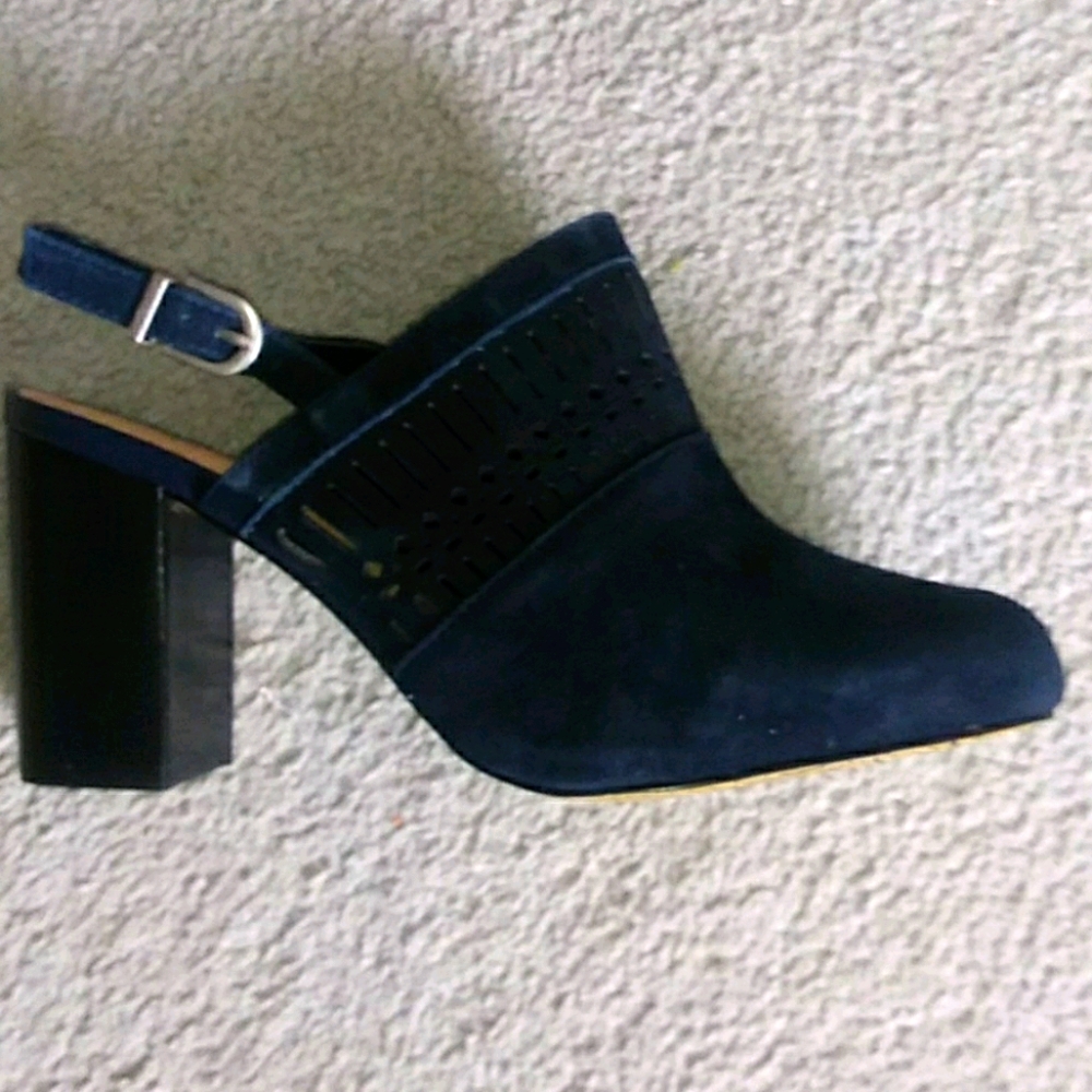 Slingback mule shoes